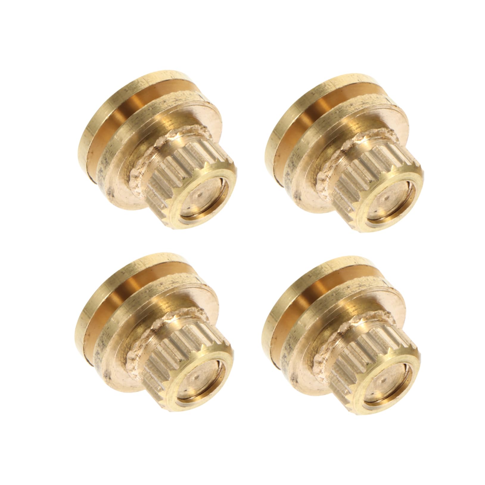 DOITOOL 4Pcs Shockproof Speaker Copper Spikes Pads for Monitors Multipurpose Isolation Feet for Speakers and Turntables Vibration Reduction