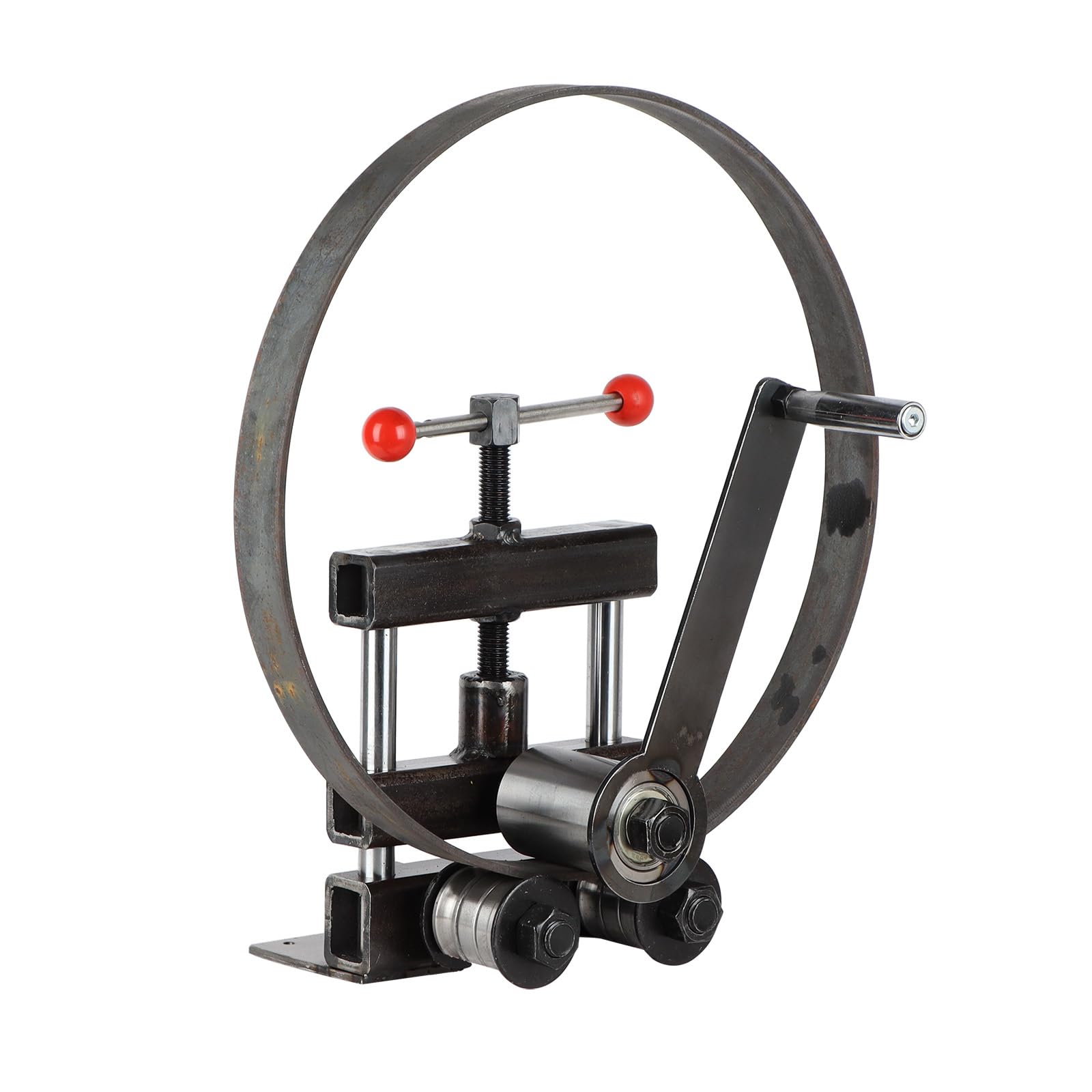 Multi-Function Manual Roller Bender for Sheet Metal and Rebar, Heavy Duty, Bends up to 5mm Thick, 50mm Wide, 12mm Rod