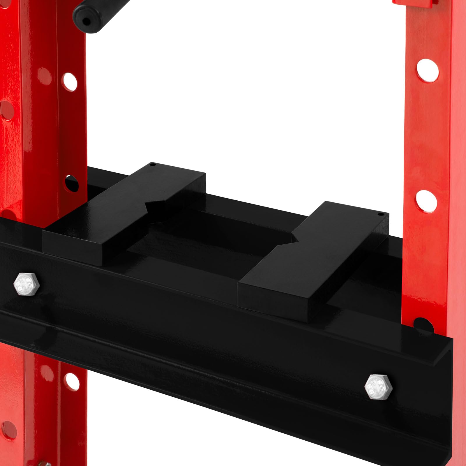 EBERTH Pressa idraulica da officina 12T, regolabile a 8 posizioni, altezza massima di lavoro 750 mm, larghezza di lavoro 430 mm, altezza totale 1335 mm, 2 ganasce di supporto, cilindro idraulico