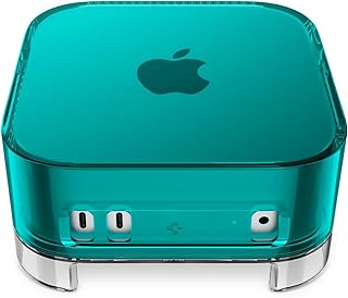 Spigen Apple Mac mini M4/M4 Pro (2024) 対応ケース エアフィルター スタンド 防塵 通気性 保護カバー クラシック・C1 ACS09213 (ボンダイ・ブルー)