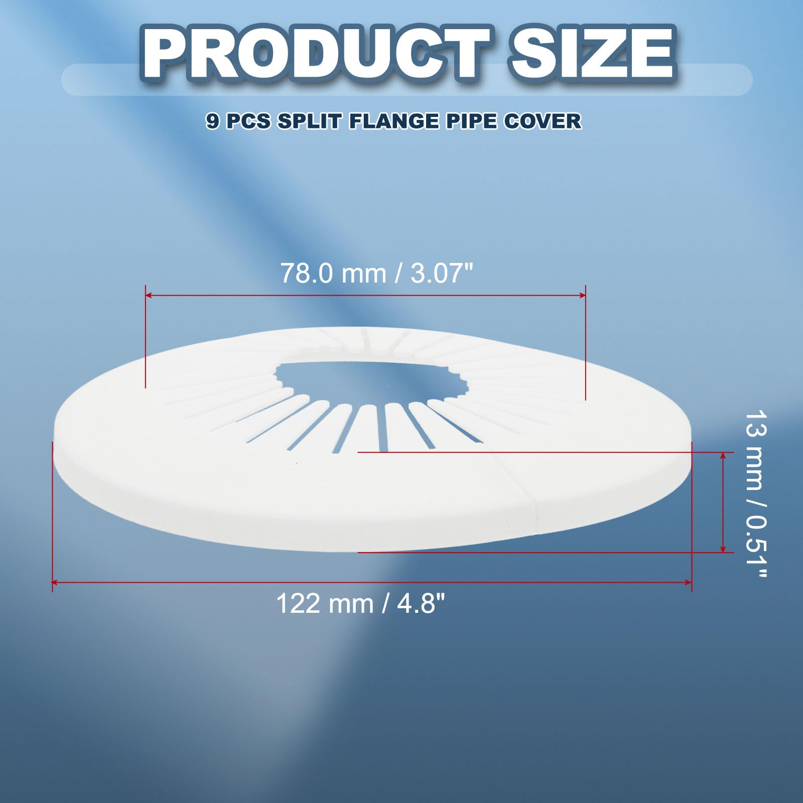 PATIKIL 78mm Plumbing Cover Plates - Image 2