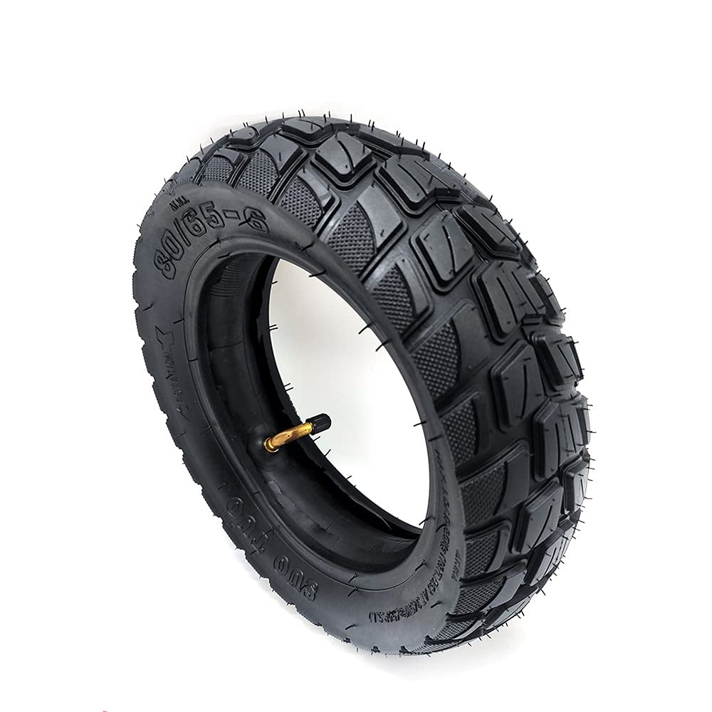 Pneumatico 80/65-6 E Camera D'aria Con Valvola A 90° Per Monopattino Elettrico – Gomma Off-road Antiscivolo E Silenziosa