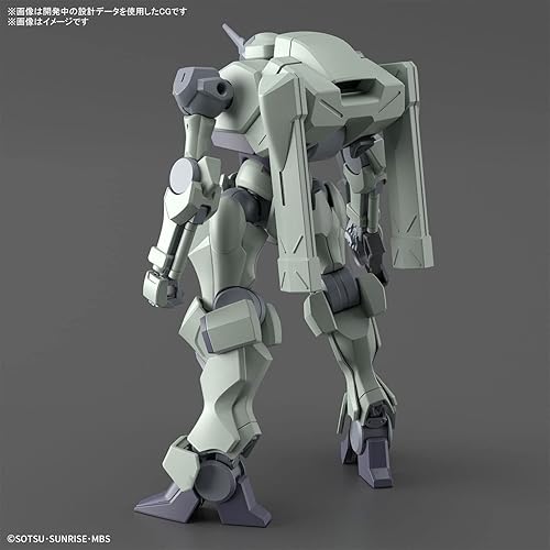 Miniatura 2 de Bandai Spirits HG Mobile Suit Gundam Mercury Witch Zawart, escala 1/144, modelo de plástico codificado por colores, gris