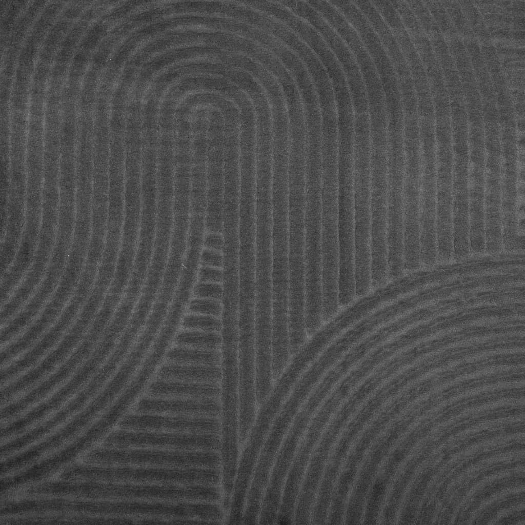 Tapis IZA Poils Courts Style scandinave Anthracite Ø 120 cm,Maison & Jardin,Décorations,Tapis,2.5 kg-375435