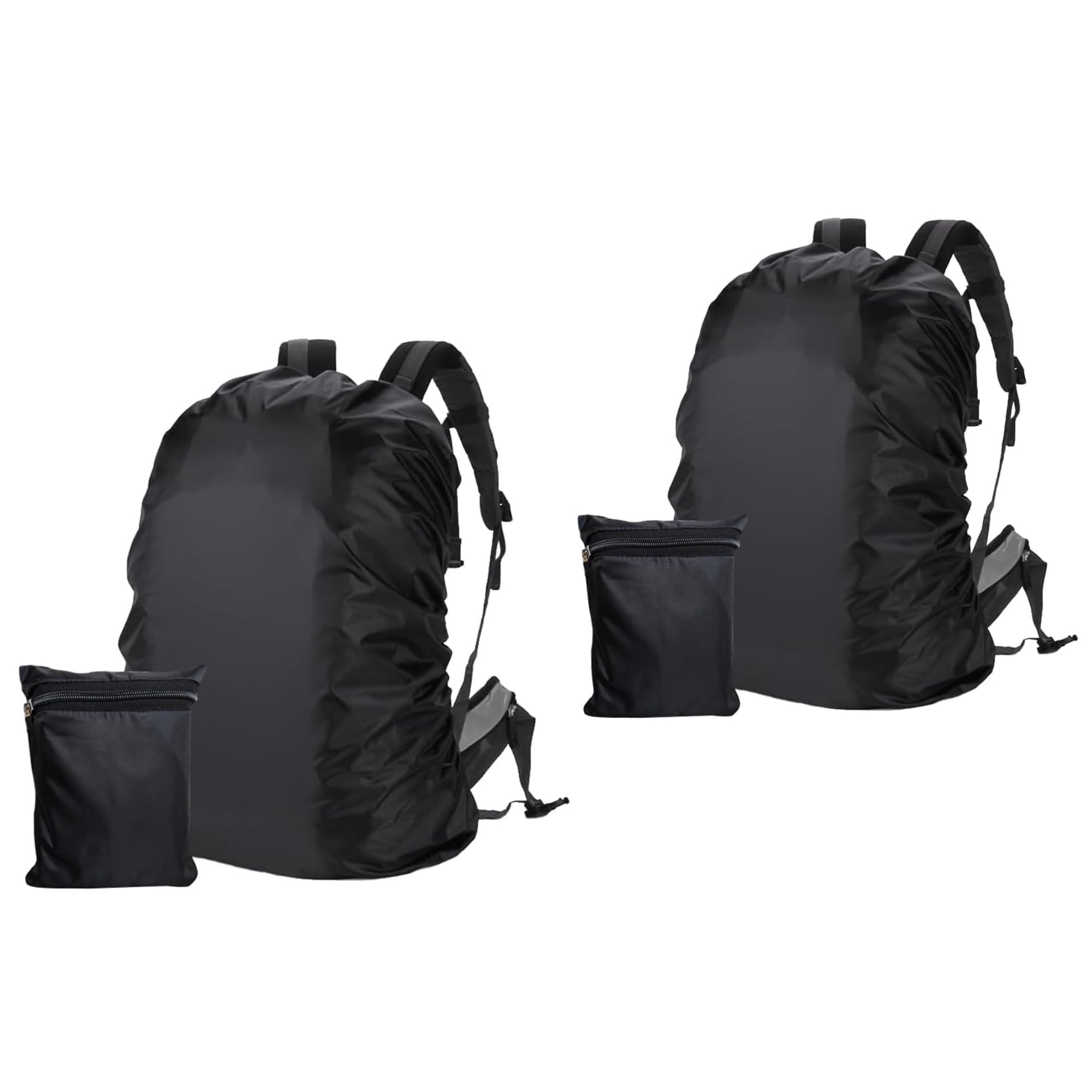 Rain Cover for Backpack Travel Essentials Rain Cover for Bag Travel Accessories Bags Water Resistance Dustproof Waterproof for All Bag Sizes Elastic Adjustable for School College Office (Pack of 2)-picture-16