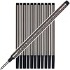 Jaymo Replacement for Montblanc 105160 - Measures 4.44 in / 113 mm Long - Rollerball Pen Refill - 2 Red