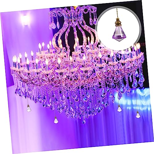 Image of Yardwe Decorative Crystal Hanging Pendant Gemstone Shaped Prism Lamp Ornament for Indoor and Outdoor Use Quality Crystal Hook for Easy Hanging and
