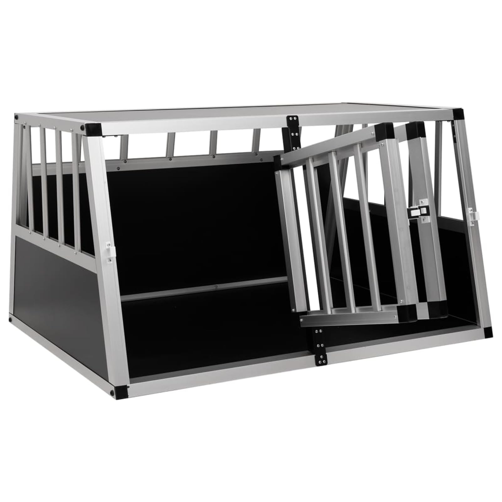 Hundetransportbox mit Doppeltür 89 x 69 x 50 cm Hundebox 170667