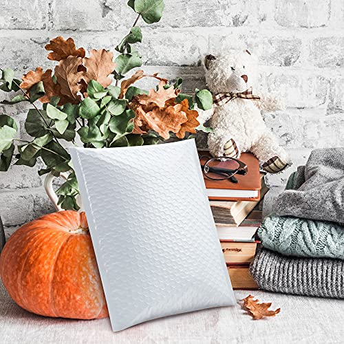 Ucgou B06XJ5PRMX Bubble Mailers 8.5X12 Inch White 25 Pack Usable Size 8.5X11 Poly Padded Envelopes #2 Medium Mailing Opaque Packaging Postal Self Seal Waterproof Boutique Shipping Bags thumb #6
