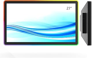Greentouch 27 Inch LED-Framed Touch Screen Monitor with HDMI+VGA+DP Interface, PCAP Touchscreen Monitor for self-Service Kiosk