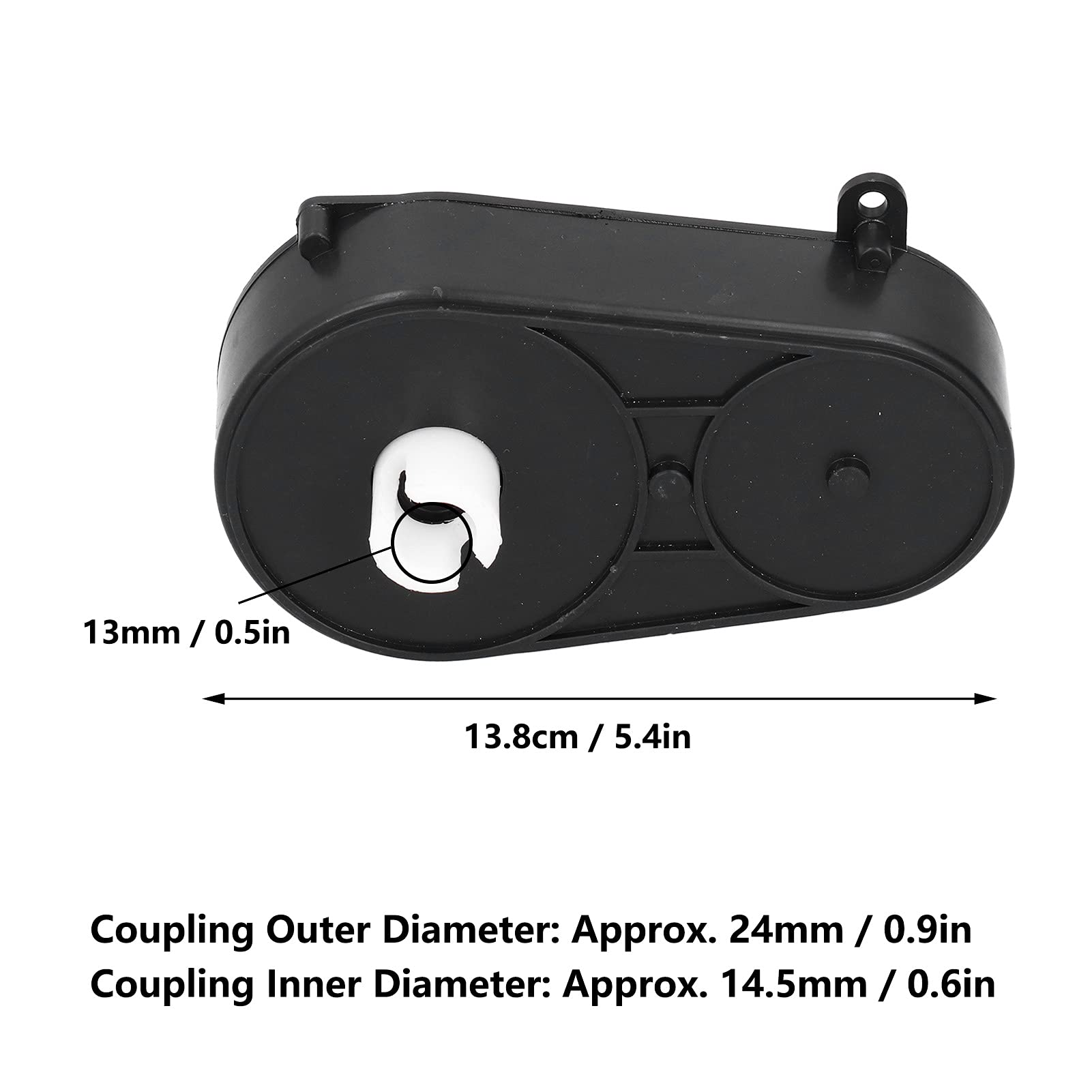 Tyenaza Steering Motor, 12V RS380 Motor Gear Box Electric Car Remote Control Steering Gearbox Replacement 6600RPM for Kids Ride On Toys Accessories Match Remote Control Children (Model A (12V6600RPM))