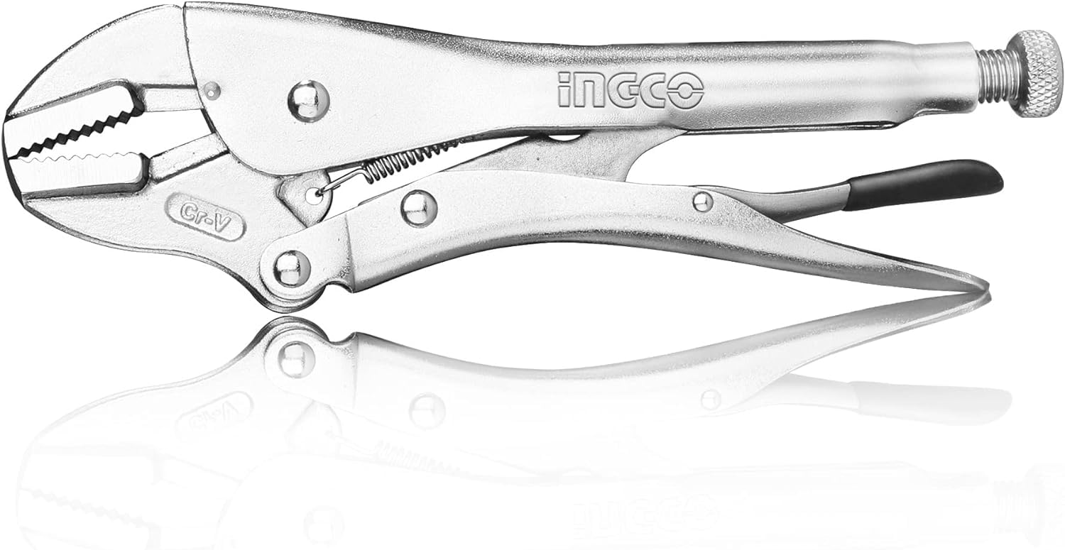 INGCO Straight Jaw Locking Plier, 10Inch/250mm Vice Grips Plier with Wire Cutter HSJP0210