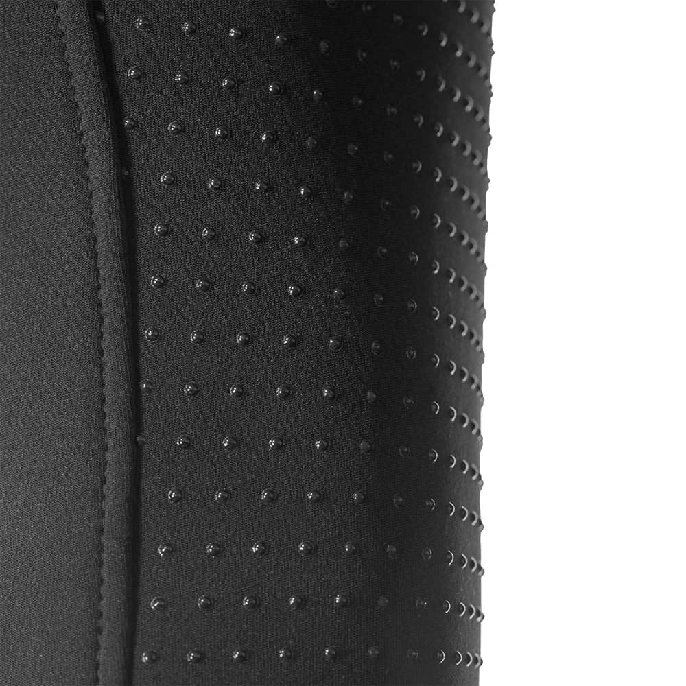HORZE Active - Mallas de equitación de Silicona con Forro Polar para Mujer, Negro -, 36 US