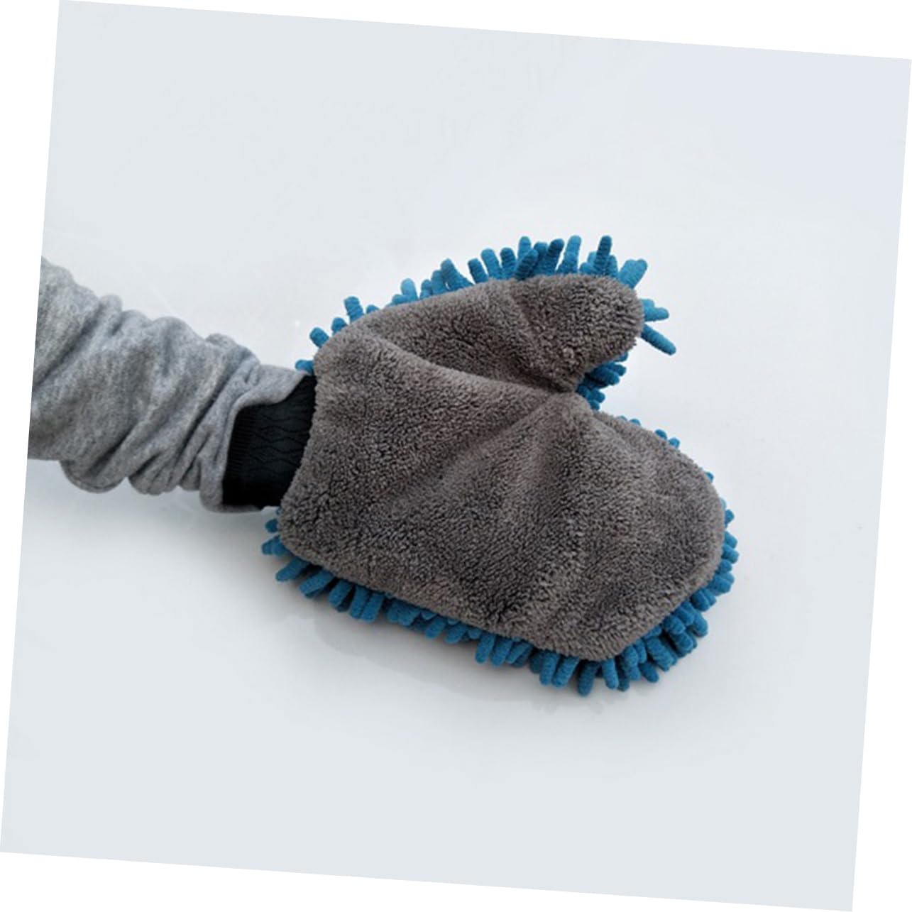 Dusting Mittens for Car Wash Scratch Water-adsorbing Soft Chenille Gloves for Home Cleaning