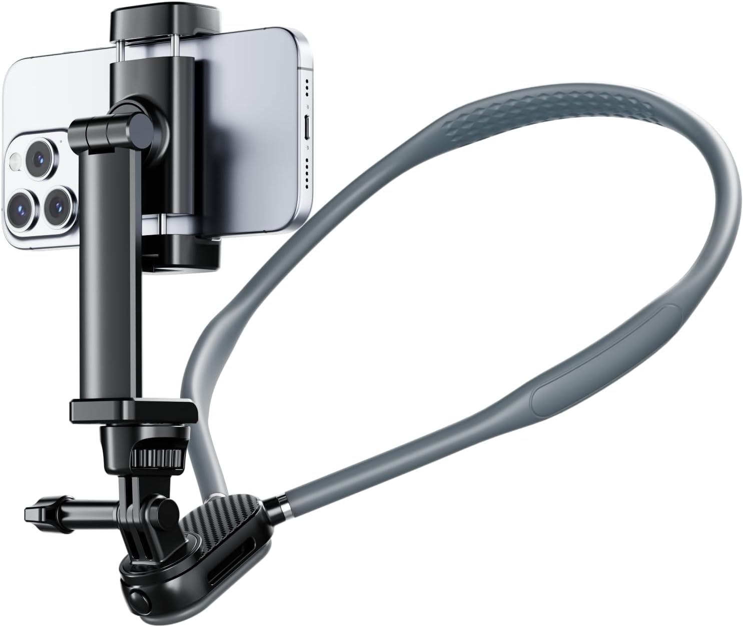 Neck Phone Holder Recording with Anti-Shake Strap - POV/Vlog Neck Tripod Mount Hands-Free Filming, Universal for iPhone, Samsung Google Pixel, All Smartphones and Action Camera-image-12