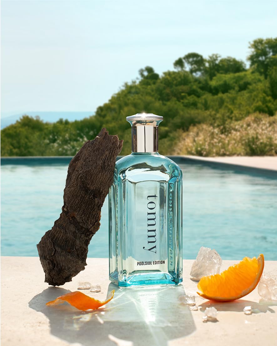 Tommy Hilfiger Tommy Poolside Edition 100 ml, Eau de Toilette Herren | Herrenparfüm in limitierter Auflage, Zitrus-aquatischer Duft, Flakon aus blauem Glas