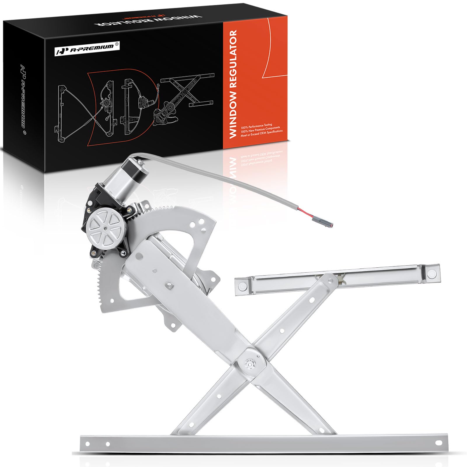 A-Premium Power Window Regulator with Motor Compatible with Ford Explorer Sport Trac 01-05 Mazda Navajo Mercury Mountaineer 1997-2001 Front Right