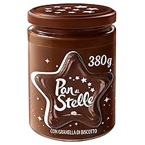 Pan di Stelle Crema Spalmabile di Cacao, Nocciole e Granella di Biscotto, Ideale Per Colazione o Merenda, 380 g
