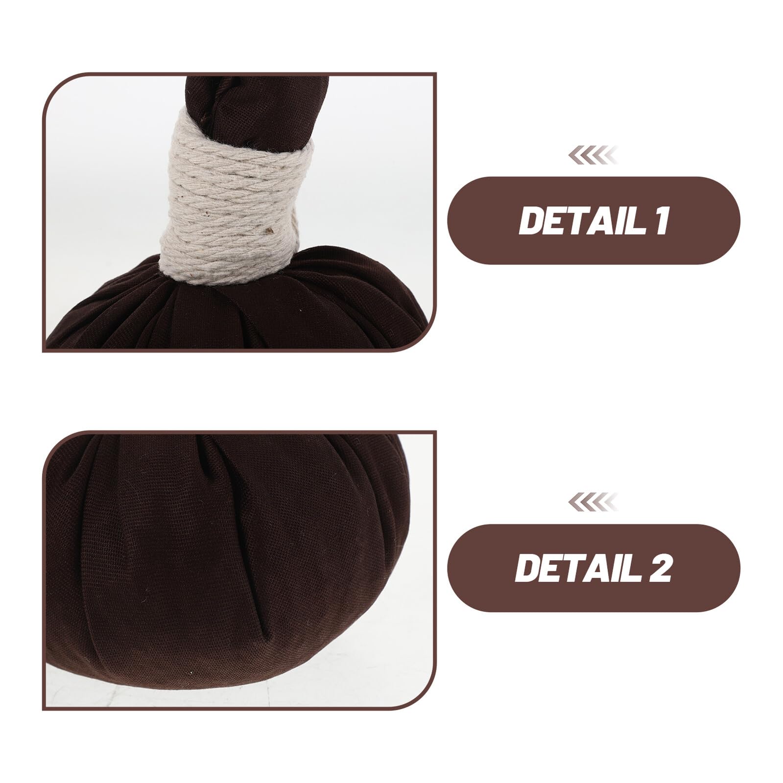 Abaodam Bolas de Masaje Tailandés Grandes 2 Piezas, Bolsas de Compresas Herbales Naturales para Spa, Terapia de Calor y Alivio Muscular, Pelota Masaje Anticelulítico para Espalda