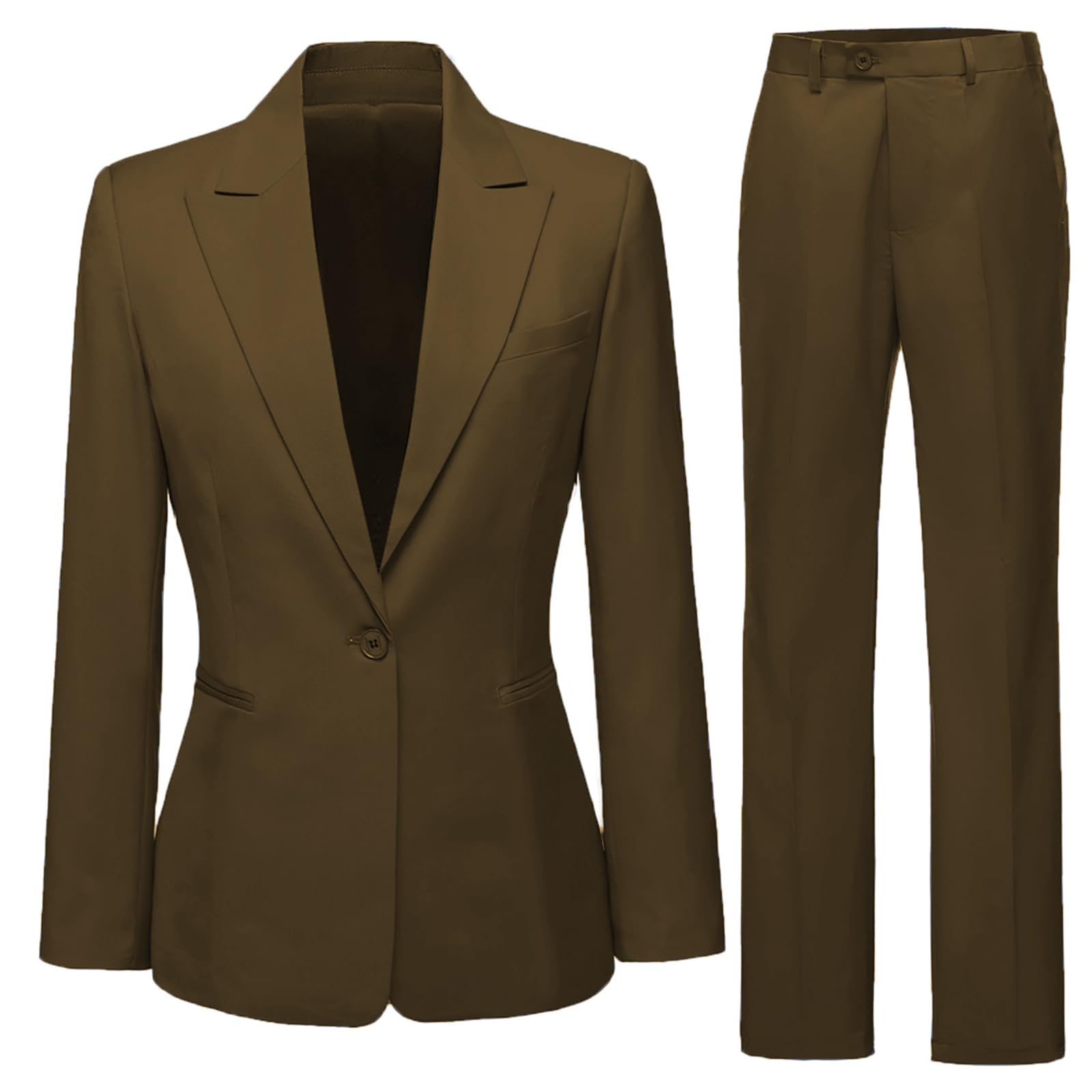 Pants Suits for Women Dressy Pants Suit for Women Slim Fit Womens Suits 2 Piece Set Business Suit