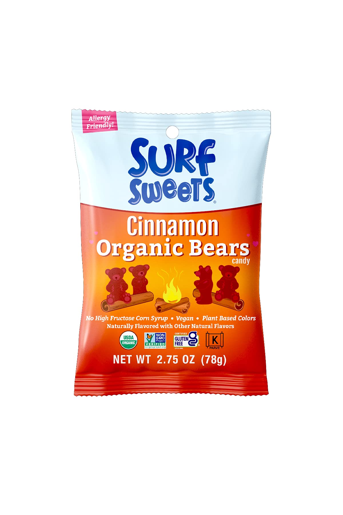 Amazon.com : Surf Sweets Cinnamon Organic Bears - Vegan Cinnamon