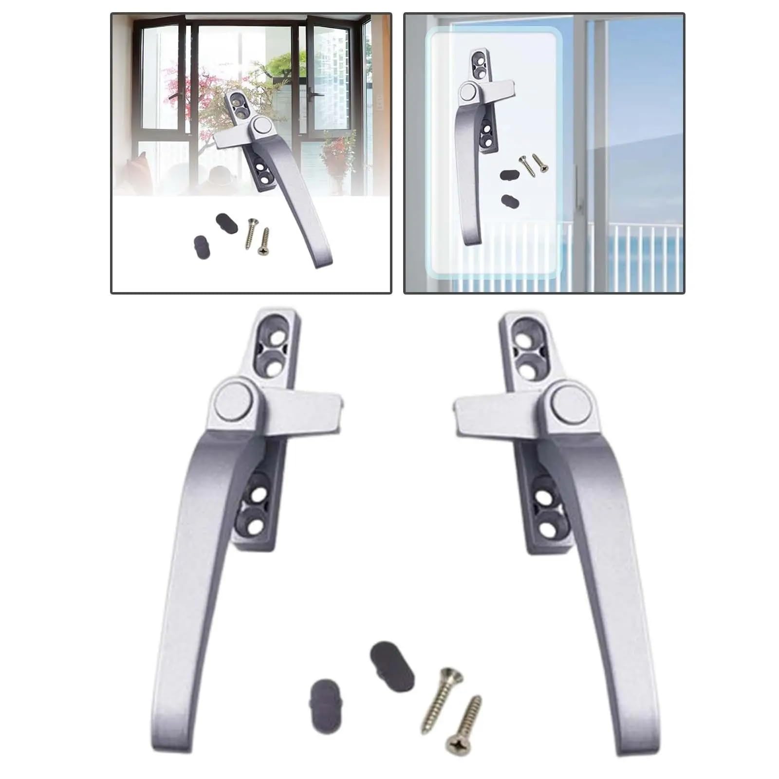 Maniglie per finestre Destra/Sinistra Ferramenta per Porte in Alluminio per Porte a Battente
