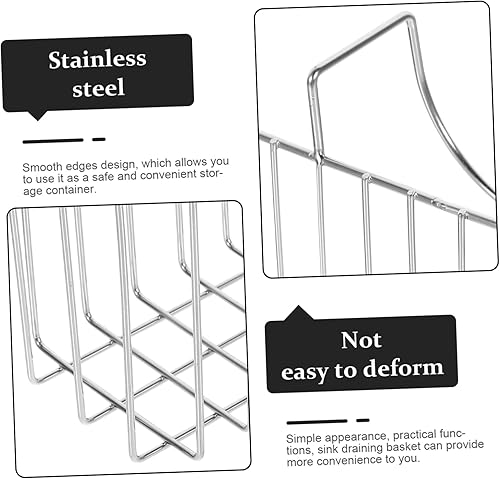 Miniatura 7 de Cesta de drenaje para fregadero de cocina, soporte de esponja multifuncional para fregadero