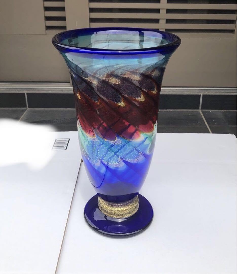 Amazon.co.jp: 6. 津軽びいどろ 北洋硝子製 花瓶1瓶 : ホーム＆キッチン