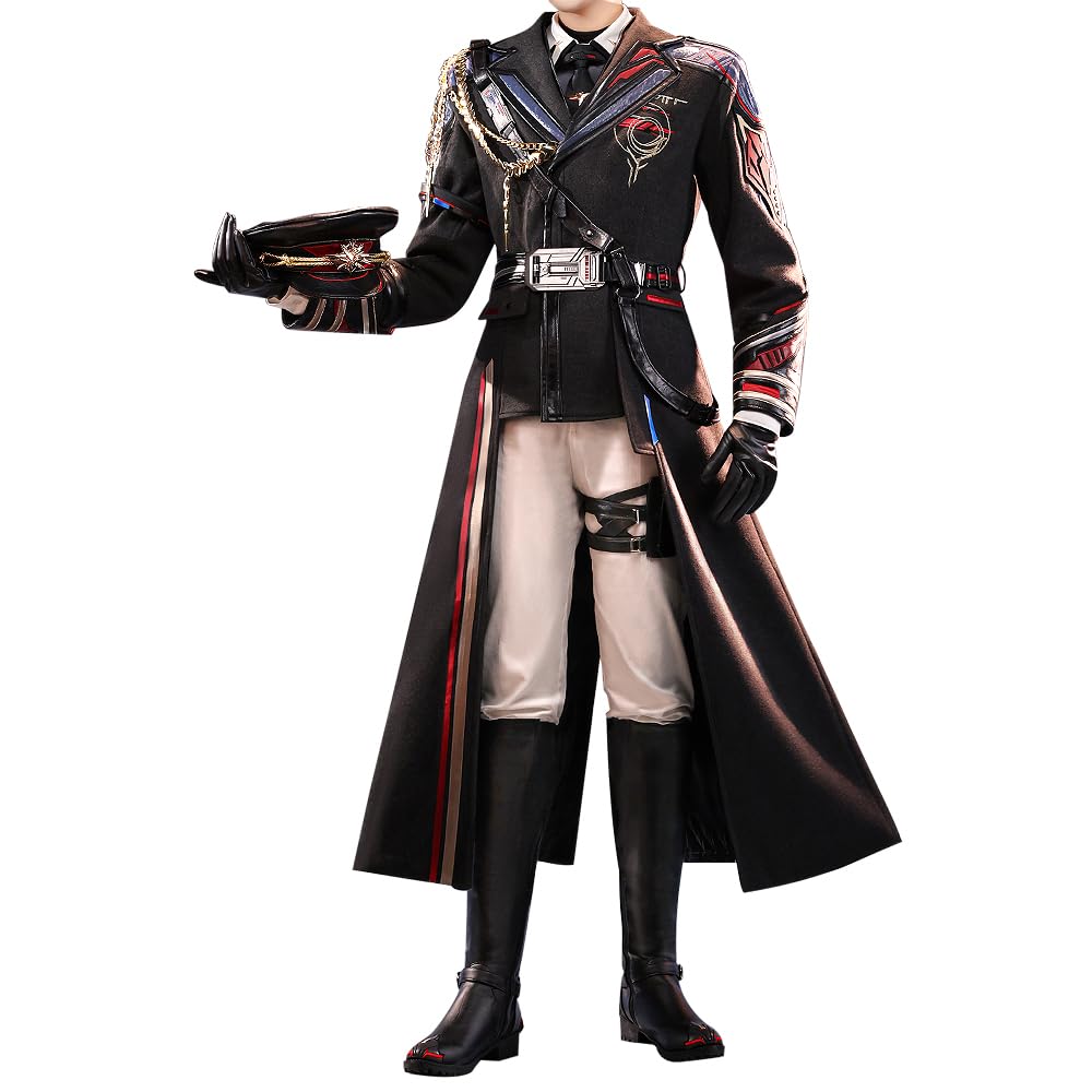Photo 1 of KIRA KIRA Caleb Cosplay Pilot Uniform SR Love and Deepspace Caleb Cloudsreach Strategy Farspace Colonel Halloween Costume (S)