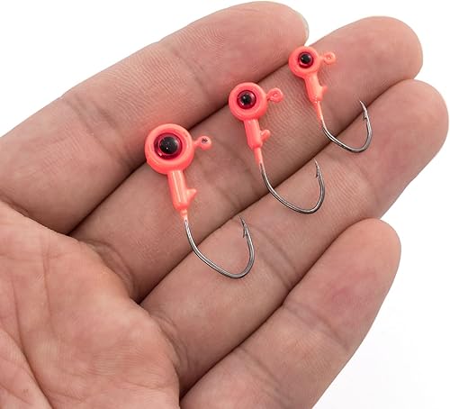 Miniatura 7 de Dr.Fish Paquete de 10 plantillas de cangrejo con ojos 3D, cabeza de pesca de lubina, pesca de lubina, trucha, anzuelo, anzuelo, cebo vivo, plástico,