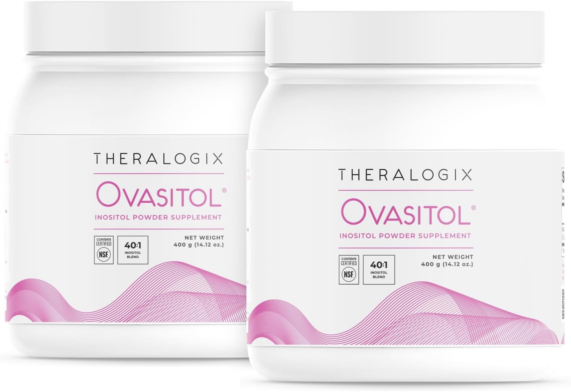 Ovasitol Inositol Powder - 180-Day Supply - Myo-Inositol & D-Chiro Inositol for Hormone Balance & Ovarian Function Support* - NSF Certified, (360 Servings), 28.24 Ounce (Pack of 2)