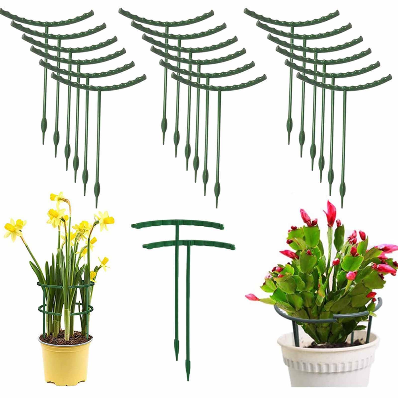 Amazon | YUWENW 園芸 柱 40本20セット T形 連結式の花ささえ
