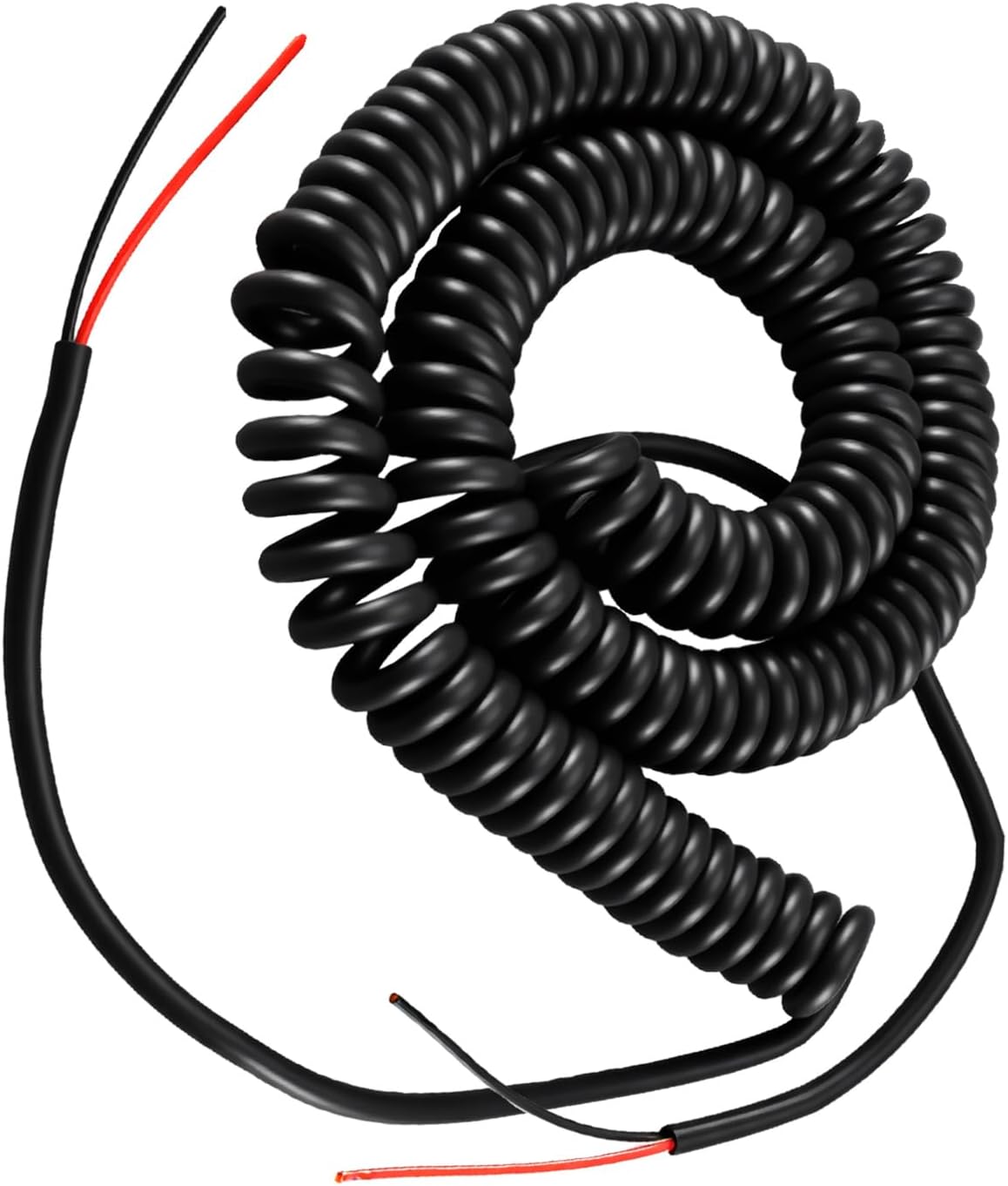 4-20-2 Coil Cord Fit for Industrial and Home Heavy Duty, 18AWG 2-Conductor Coiled Extension Cord, Retractable Spring Coil Wire
