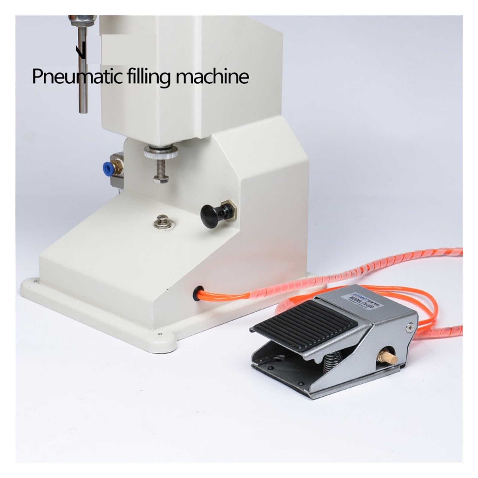 Máquina llenadora de líquidos, máquina llenadora con pesaje, máquina llenadora de botellas de pasta y líquido con pedal manual de pistón de acero inoxidable, llenadora de crema, champú, miel y líqui