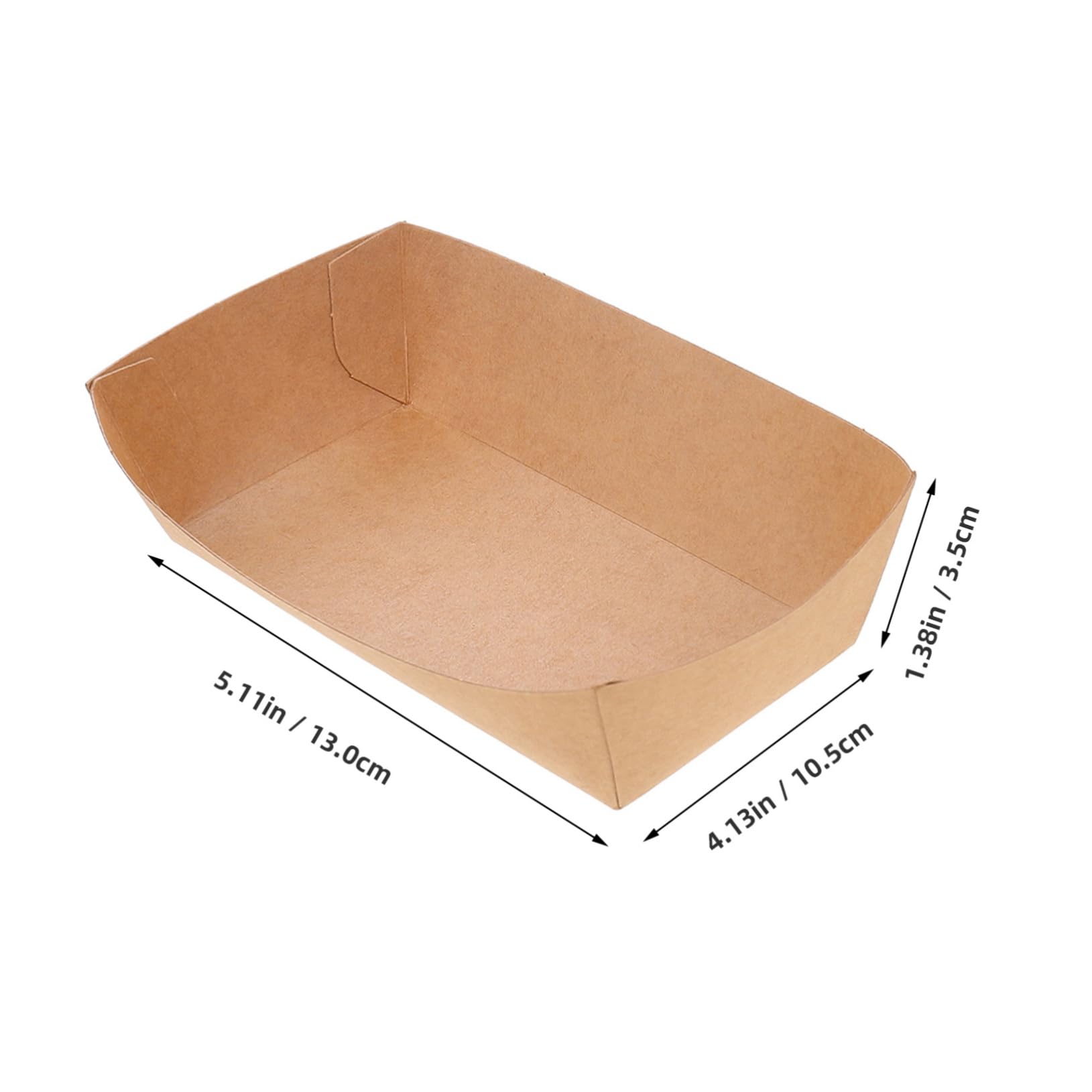 Zerodeko Oil Proof Snack Box Disposable Fried Food Dog Trays Party Snack Container