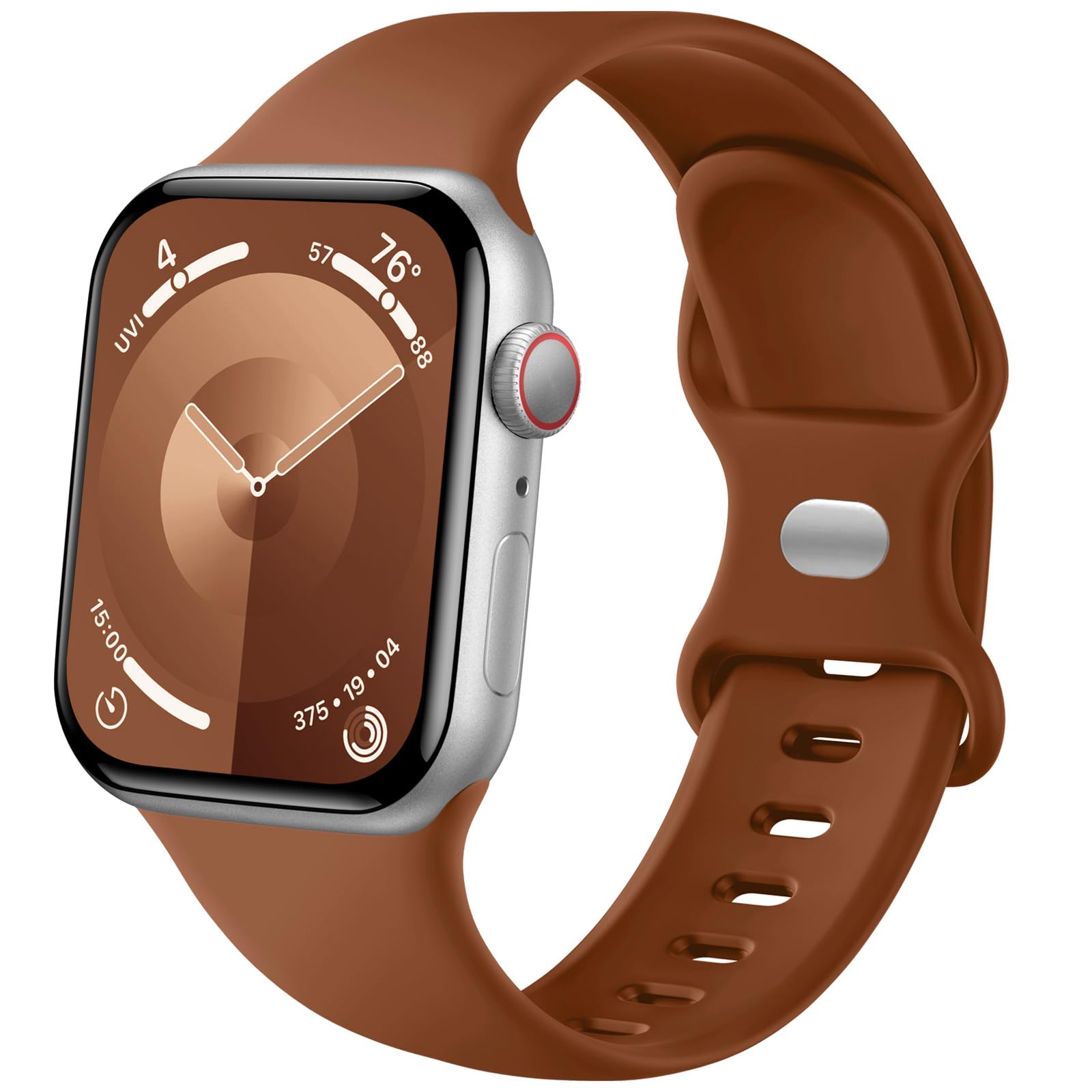 Lenrao Sport Band Compatible with Apple Watch Band 44mm 45mm 46mm 40mm 42mm 38mm 41mm 49mm, Soft Silicone Waterproof Replacement Strap for iWatch