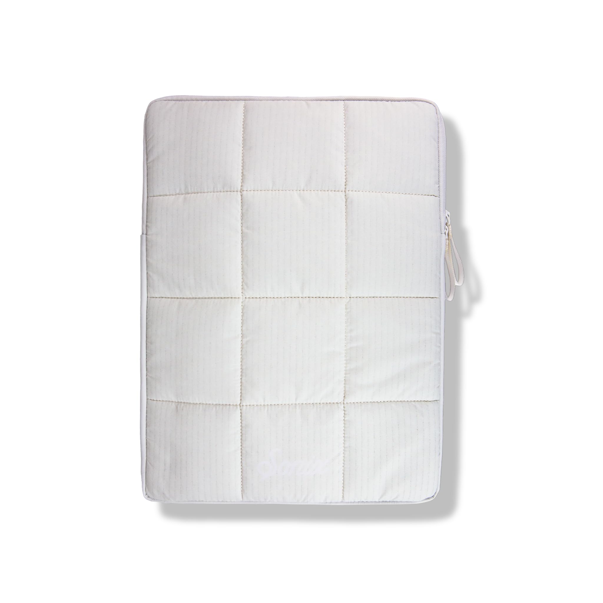 Sonix | Puffy Laptop Sleeve | 15-16 Inch, Quilted Pillow Puffer Laptop Carrying Case, Computer Sleeve | Ivory