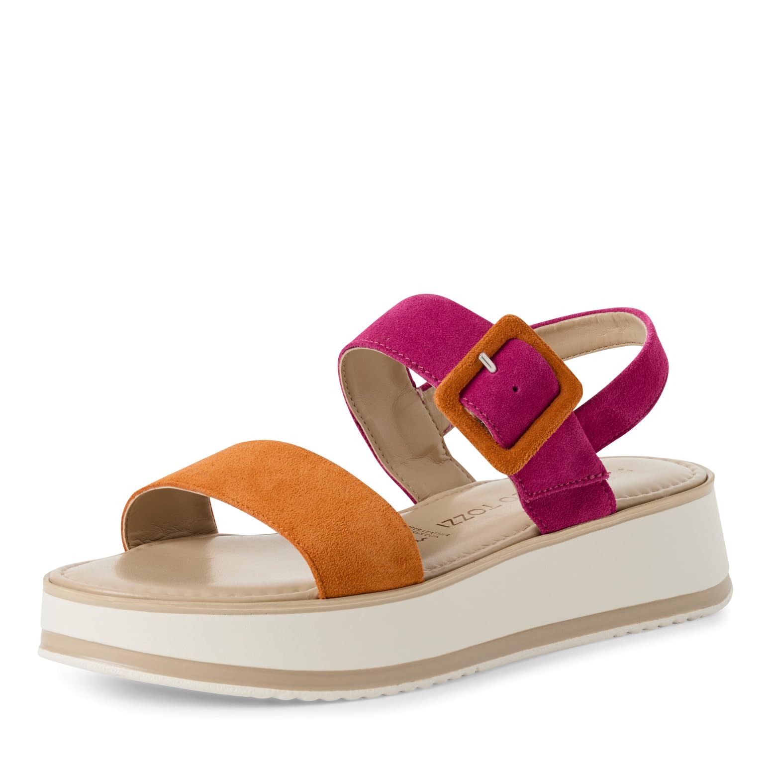 MARCO TOZZI Women's 2-28240-42 Sandals, Pink Comb, 9 UK