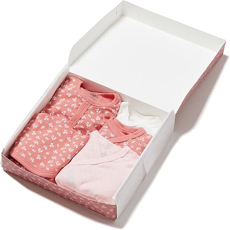Amazon Co Jp プチバトー 出産祝い ギフトセット ピンク 2ウェイ ロンパース セット ベビー 女の子 新生児 202 服 ファッション小物