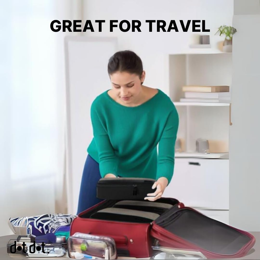Medium 5pc Packing Cubes for Travel - Lightweight Luggage Organizer Bags for Suitcases (Non-Compression) view 7