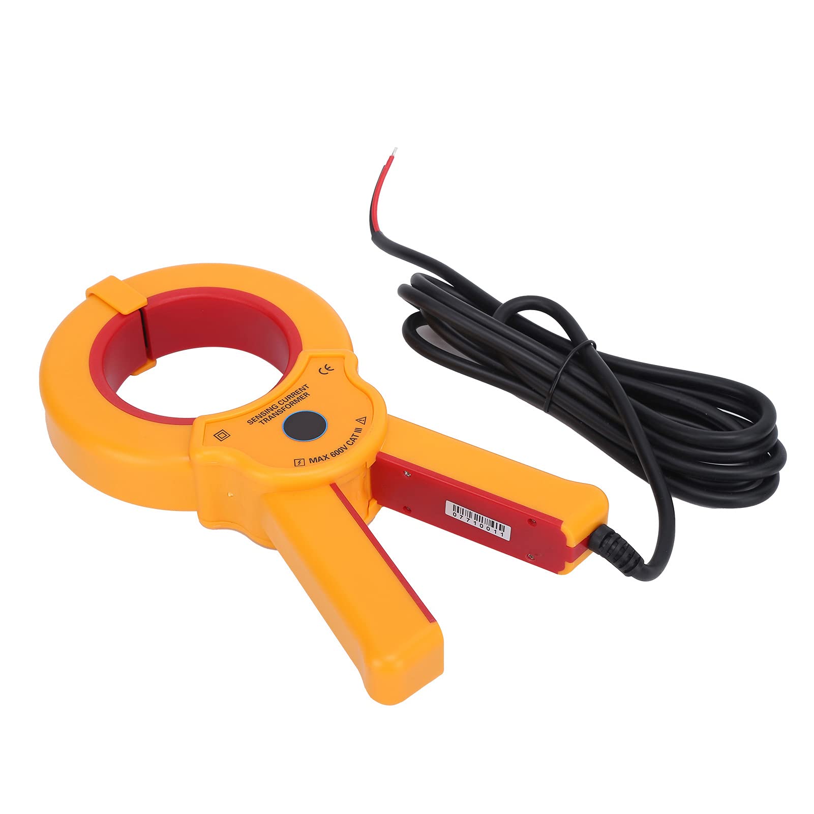 Transformador de Corriente, Sensor de Corriente con Abrazadera de Acero de Silicio ABS, Entrada de 0 A A 1000 A, Mandíbula de 70 Mm, 40 Hz A 1 KHz, para Pruebas de Potencia y Uso de