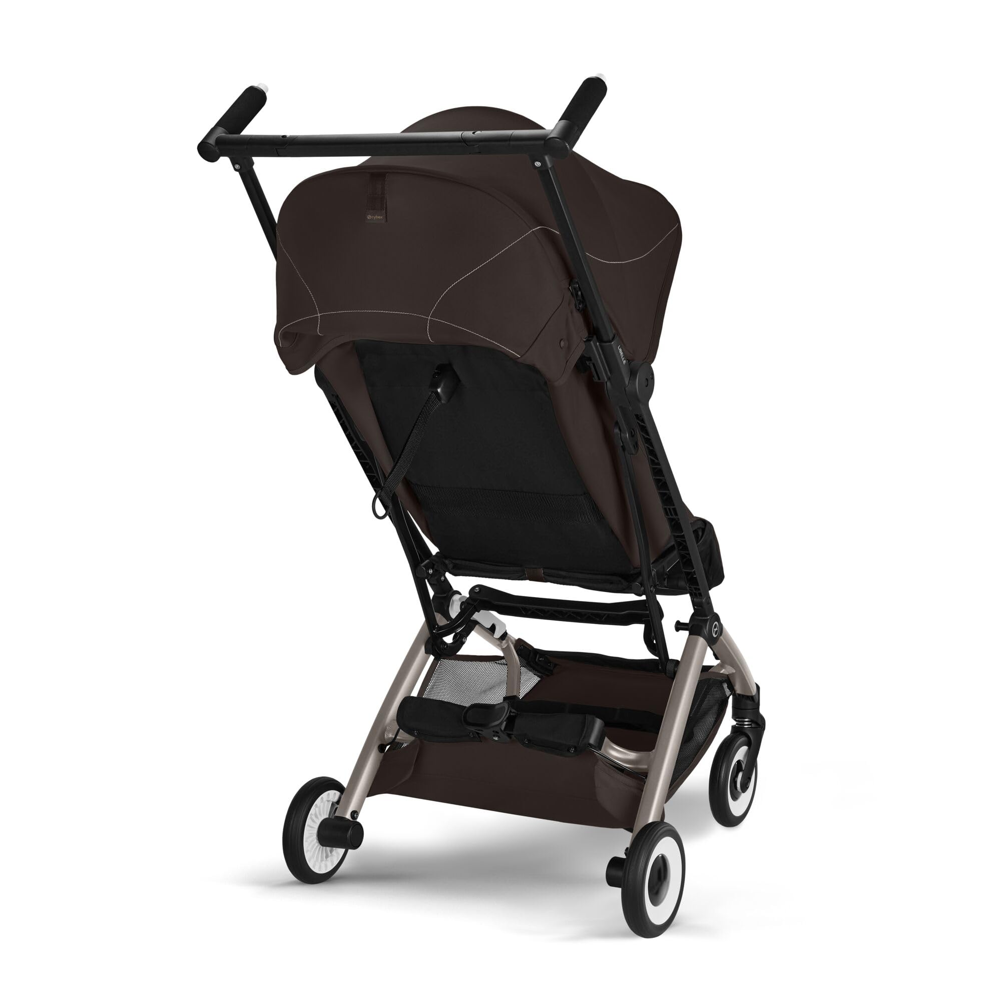 CYBEX Gold Wózek dziecięcy LIBELLE w rozmiarze pasującym do bagażu podręcznego, Od ok. 6 miesięcy do ok. 4 lat (maks. 22 kg), Ultralekki (tylko 6 kg), Jednoręczny system pasów, Chocolate Brown