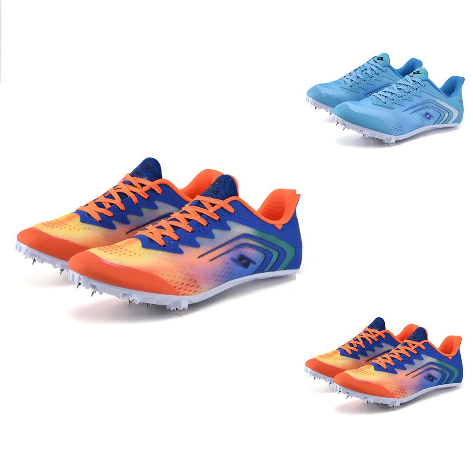 Générique Chaussures D'athlétisme pour Enfants Chaussures De Course À Pointes with Crampons pour Saut en Hauteur Sprint De Saut en Longueur
