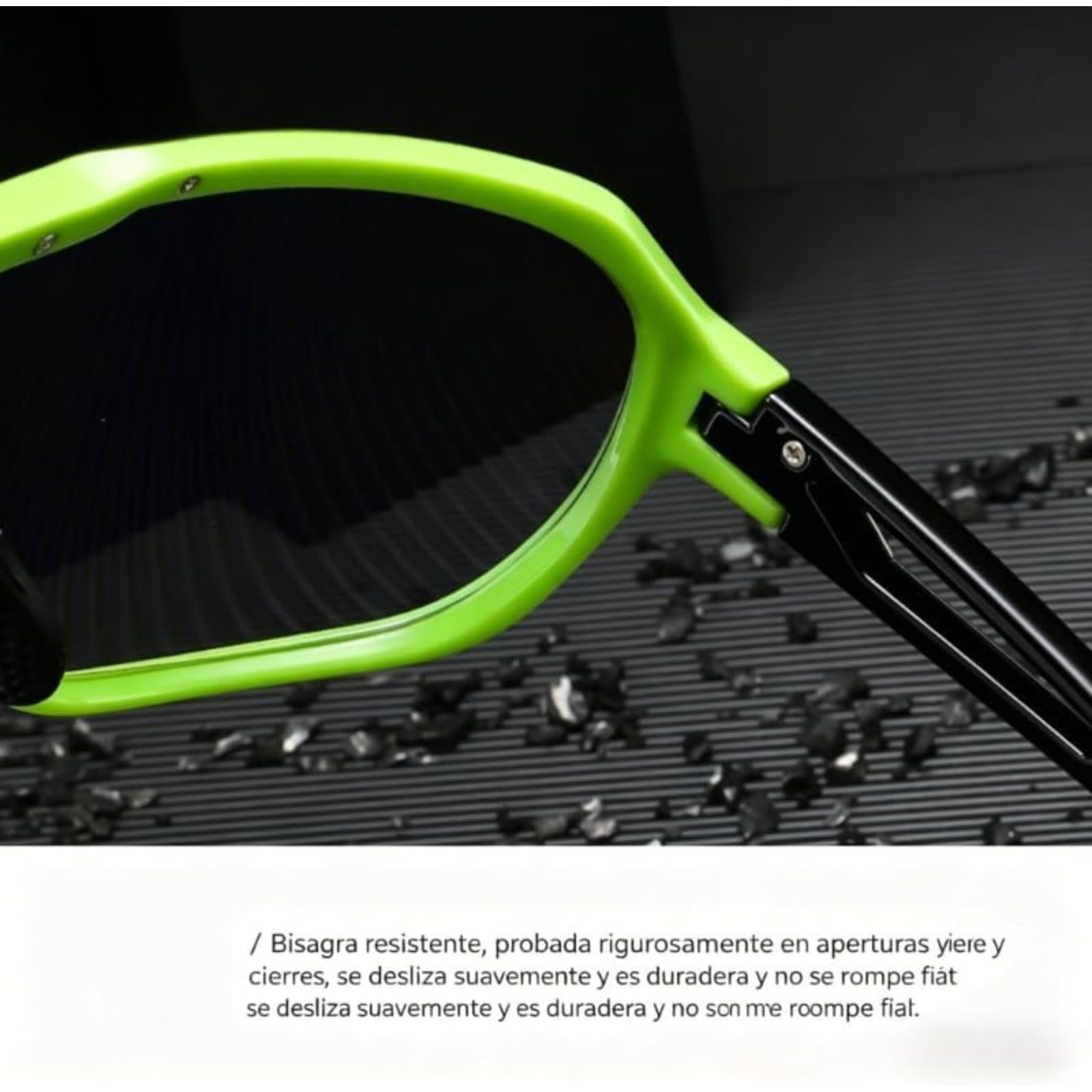 Gafas Deportivas de Sol Polarizadas UV400, Lentes Panorámicas Antideslumbrantes Y Antiniebla, Montura TR90 Ligera Para Ciclismo Running Aire Libre