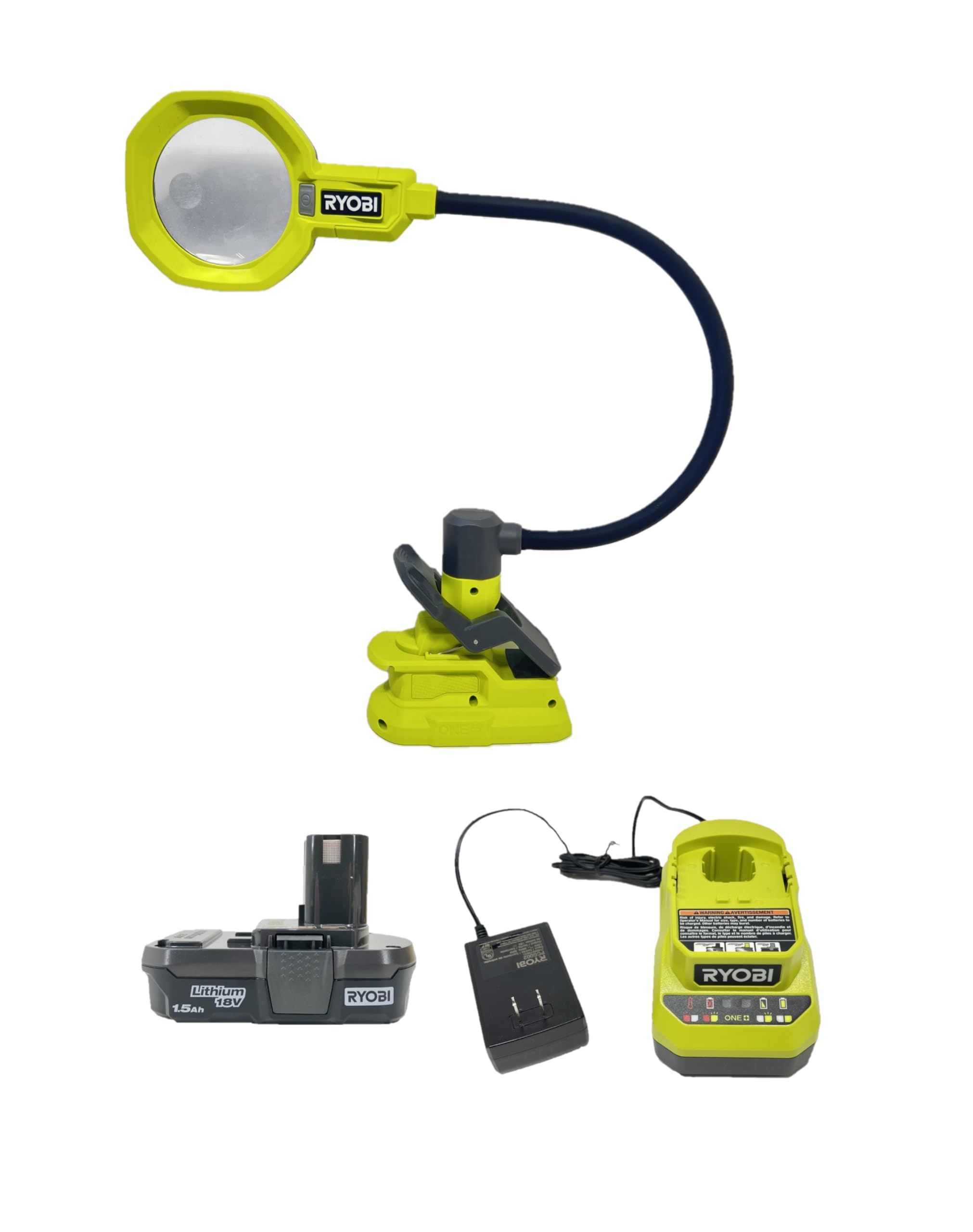Amazon.com: RYOBI PCL664 18V Cordless LED Magnifying Clamp Light