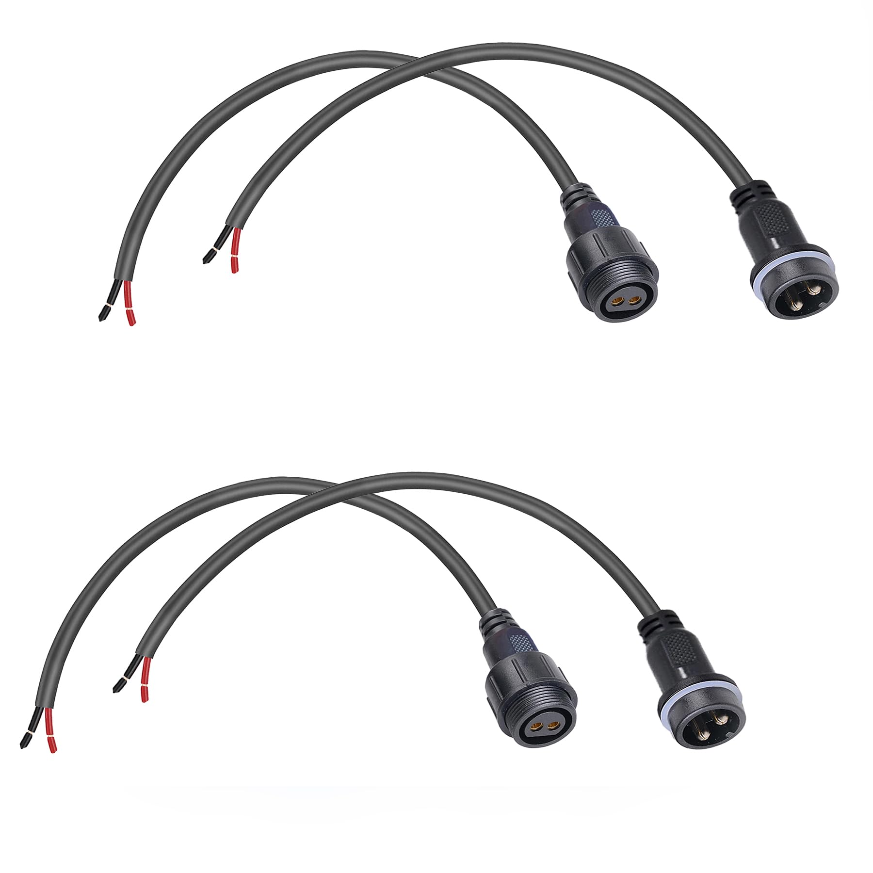 タコ LEDイルミネーション NNK-6428 2つ Amazon.com: WOODGUILIN 2 Pin Waterproof LED Connector Heavy 2 Wire