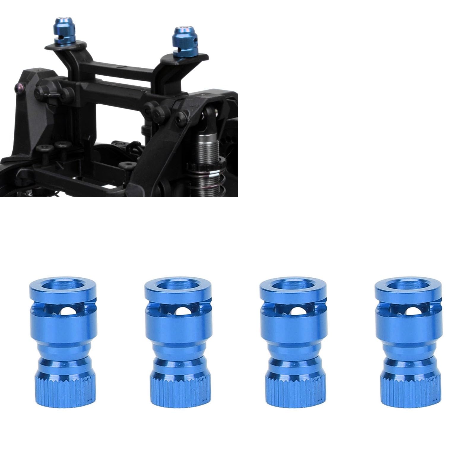 Qcwwy Localizzatore di Fori per Carrozzeria RC, Fissaggio Stabile 4PCS Localizzatore di Fori per Carrozzeria RC Posizionamento Accurato Resistente all'Usura per Scocca per Auto in PVC