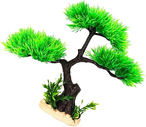 POPETPOP Plantas de plástico, 1 unidad, plantas acuáticas falsas de plástico, tanque de peces para peces betta, artificiales para plantas