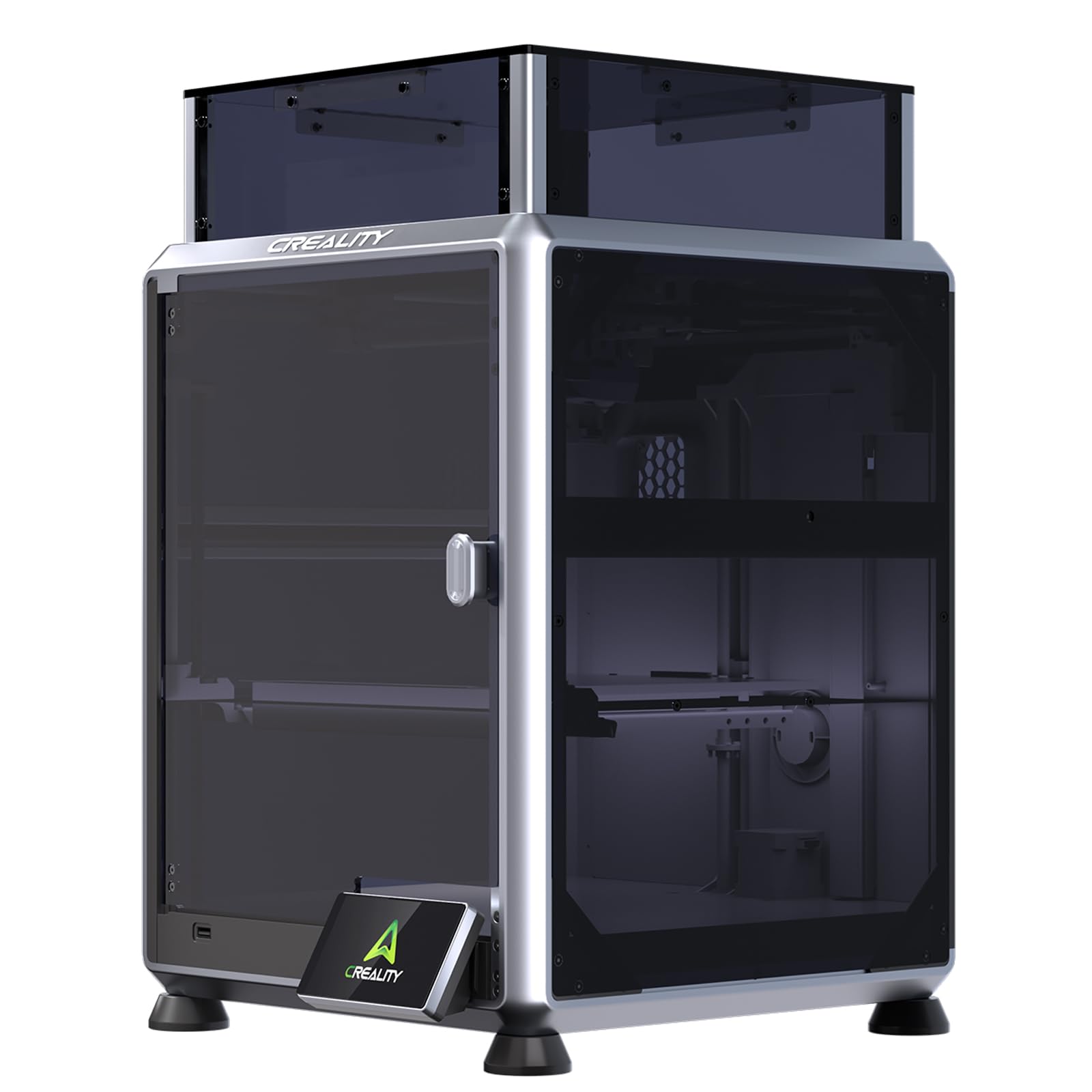Photo 1 of Creality Black Transparent K2 SE/ K1 SE Enclosure, Dustproof Cover Tent Constant Temperature Noise Reduce for K1 SE K2 SE 3D Printer Support ABS PETG Filament Printing