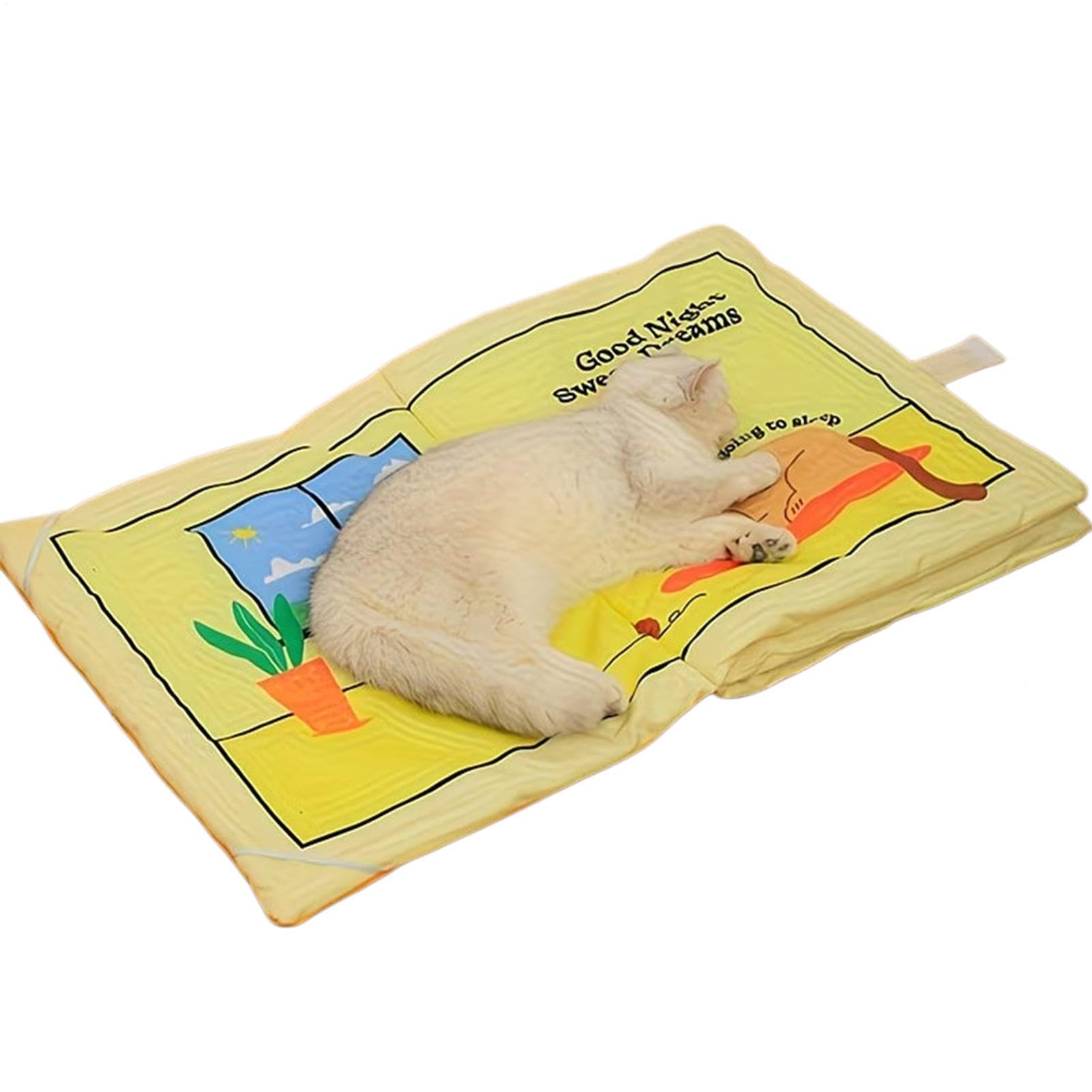 Cojín para siesta para mascotas con felpa lavable y suave